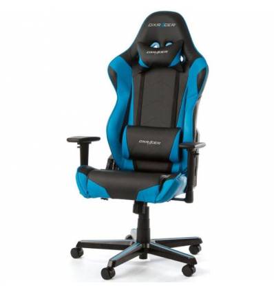 Кресло DXRacer OH/RZ0/NB Racing Series, компьютерное, экокожа, цвет черный/синий