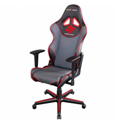 Кресло DXRacer OH/RZ129/NGR/CLG/DXR Racing Series, компьютерное, экокожа, цвет черный/серый/красный