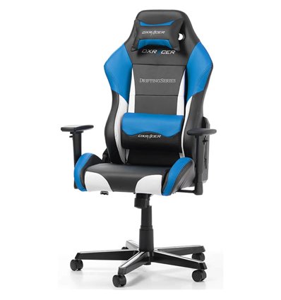 Кресло DXRacer OH/DM61/NWB Drifting Series, компьютерное, экокожа, цвет черный/белый/синий