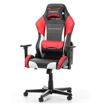Кресло DXRacer OH/DM61/NWR Drifting Series, компьютерное, экокожа, цвет черный/белый/красный
