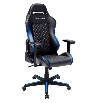Кресло DXRacer OH/DH73/NB Drifting Series, компьютерное, экокожа, цвет черный/синий