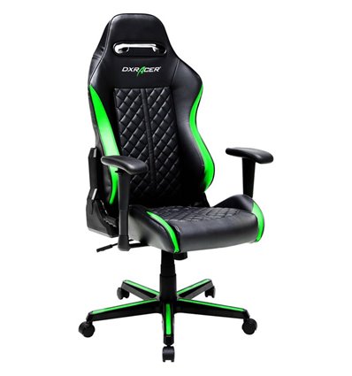 Кресло DXRacer OH/DH73/NE Drifting Series, компьютерное, экокожа, цвет черный/зеленый
