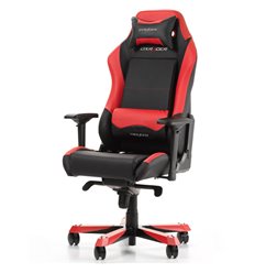 Кресло DXRacer OH/IS11/NR Iron Series, компьютерное, экокожа, цвет черный/красный