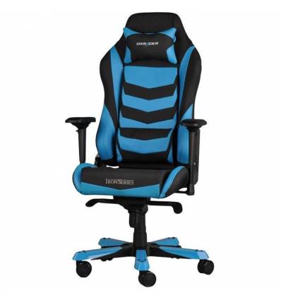 Кресло DXRacer OH/IS166/NB Iron Series, компьютерное, экокожа, цвет черный/синий
