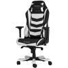 Кресло DXRacer OH/IS166/NW Iron Series, компьютерное, экокожа, цвет черный/белый фото 1