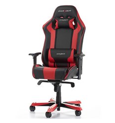 Кресло DXRacer OH/KS06/NR King Series, компьютерное, экокожа, цвет черный/красный