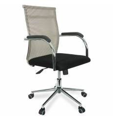 Кресло College CLG-623-B/Beige для руководителя, сетка/ткань, цвет бежевый/черный