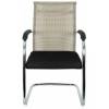 Кресло College CLG-623-C/Beige для посетителя, сетка/ткань, цвет бежевый/черный фото 2