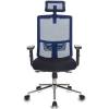 Кресло Бюрократ MC-612-H/BL/26-B01 для руководителя, сетка/ткань, цвет синий/черный фото 2