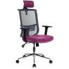 Кресло Бюрократ MC-612-H/DG/BERRY для руководителя, сетка/ткань, цвет серый/розовый фото 1