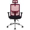 Кресло Бюрократ MC-612-H/R/26-B01 для руководителя, сетка/ткань, цвет красный/черный фото 2