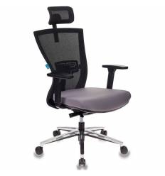 Кресло Бюрократ MC-815-H/B/FB02 для руководителя, сетка/ткань, цвет черный/серый
