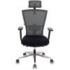 Кресло Бюрократ MC-815-H/LG/FB01 для руководителя, сетка/ткань, цвет серый/черный фото 2