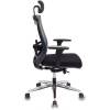 Кресло Бюрократ MC-815-H/LG/FB01 для руководителя, сетка/ткань, цвет серый/черный фото 3