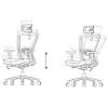 Кресло Бюрократ MC-815-H/LG/FB01 для руководителя, сетка/ткань, цвет серый/черный фото 6