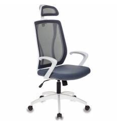 Кресло Бюрократ MC-W411-H/DG/26-25 для руководителя, сетка/ткань, цвет серый