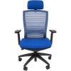 Кресло CHAIRMAN 285/Blue для руководителя, сетка/ткань, цвет синий фото 2