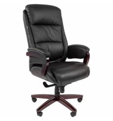 Кресло CHAIRMAN 404 для руководителя, кожа, цвет черный