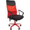 Кресло CHAIRMAN 610 CMet/RED для руководителя, сетка/ткань, цвет красный/черный фото 1