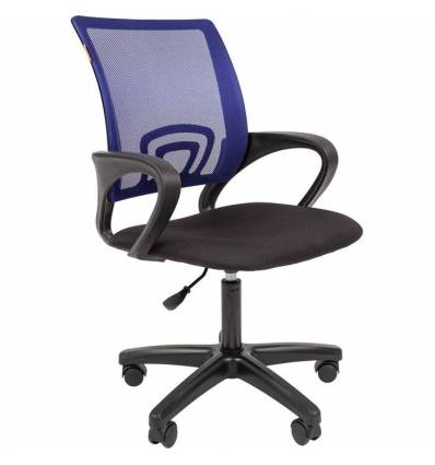 Кресло CHAIRMAN 696 LT/BLUE для оператора, сетка/ткань, цвет синий/черный