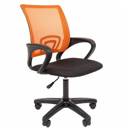 Кресло CHAIRMAN 696 LT/ORANGE для оператора, сетка/ткань, цвет оранжевый/черный
