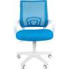 Кресло CHAIRMAN 696 WHITE/L.BLUE для оператора, белый пластик, цвет голубой фото 2