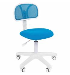 Кресло CHAIRMAN 250 WHITE/L.BLUE для оператора, белый пластик, цвет голубой