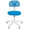 Кресло CHAIRMAN 250 WHITE/L.BLUE для оператора, белый пластик, цвет голубой фото 2