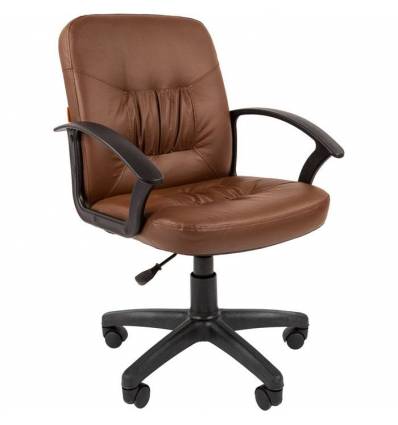 Кресло CHAIRMAN 651/Brown для оператора, экокожа, цвет коричневый