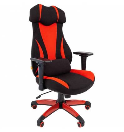 Кресло CHAIRMAN GAME 14/Red для руководителя (геймерское), ткань, цвет красный/черный