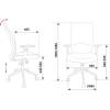 Кресло Бюрократ MC-715/KF-4/26-B01 для оператора, сетка/ткань, цвет серый/черный фото 5