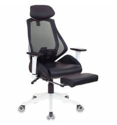 Кресло Бюрократ CH-W770/BLACK игровое, сетка/экокожа, цвет черный