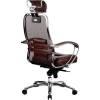 Кресло Samurai SL-2.02 Dark Brown для руководителя, сетка/кожа, цвет темно-коричневый фото 5