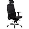 Кресло Samurai SL-3.02 Black Plus для руководителя, сетка/кожа, цвет черный фото 1