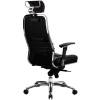 Кресло Samurai SL-3.02 Black Plus для руководителя, сетка/кожа, цвет черный фото 4