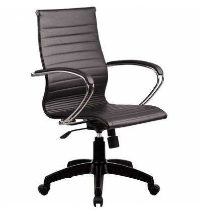 Кресло SkyLine KE-2 (K, PL) черный для руководителя, экокожа