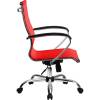 Кресло SkyLine S-2 (С, Ch) красный для руководителя, сетка фото 2