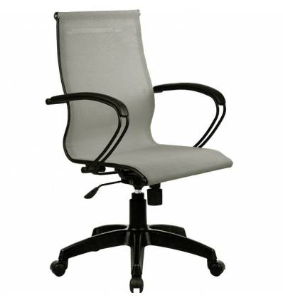 Кресло SkyLine S-2 (B, Pl) серый для руководителя, сетка