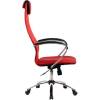 Кресло Metta BK-8 CH красный для руководителя, сетка/ткань (Галакси лайт) фото 3