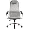 Кресло Metta BK-8 CH светло-серый для руководителя, сетка/ткань (Галакси лайт) фото 2