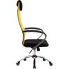 Кресло Metta BK-8 CH желтый/черный для руководителя, сетка/ткань (Галакси лайт) фото 3