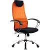 Кресло Metta BK-8 CH оранжевый/черный для руководителя, сетка/ткань (Галакси лайт) фото 1
