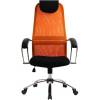 Кресло Metta BK-8 CH оранжевый/черный для руководителя, сетка/ткань (Галакси лайт) фото 2