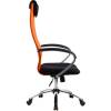 Кресло Metta BK-8 CH оранжевый/черный для руководителя, сетка/ткань (Галакси лайт) фото 3