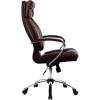 Кресло Metta LK-14 CH коричневый для руководителя, кожа фото 2