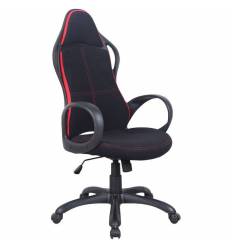 Кресло BRABIX Force EX-516 для руководителя, ткань, черное, вставки красные