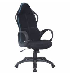 Кресло BRABIX Force EX-516 для руководителя, ткань, черное, вставки синие
