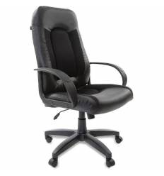 Офисное кресло BRABIX Strike EX-525, экокожа, ткань, черное фото 1