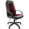 Кресло BRABIX Strike EX-525 для руководителя, экокожа, ткань, черный/бордовый фото 1