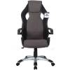 Кресло BRABIX Techno GM-002 игровое, ткань, черное/серое, вставки белые фото 2